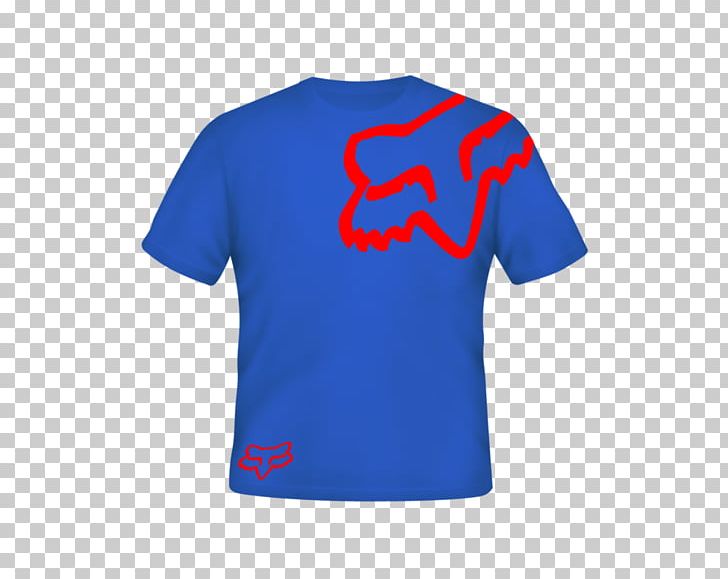 T-shirt Fox Racing Clothing Sports Fan Jersey PNG, Clipart, Active Shirt, Blue, Brand, Clothing, Cobalt Blue Free PNG Download