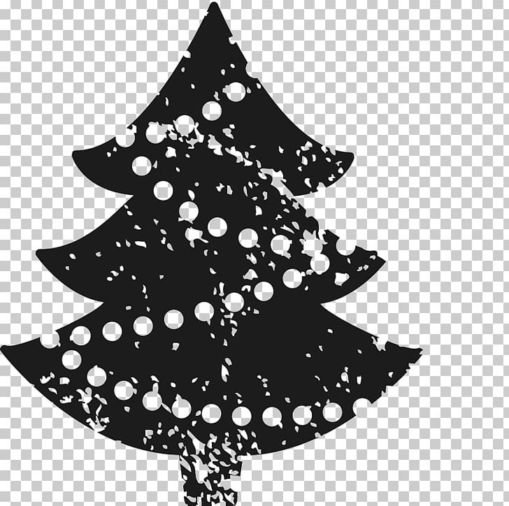 Fir Christmas Tree Rubber Stamp Postage Stamps PNG, Clipart, Black, Black And White, Branch, Cardmaking, Christmas Free PNG Download