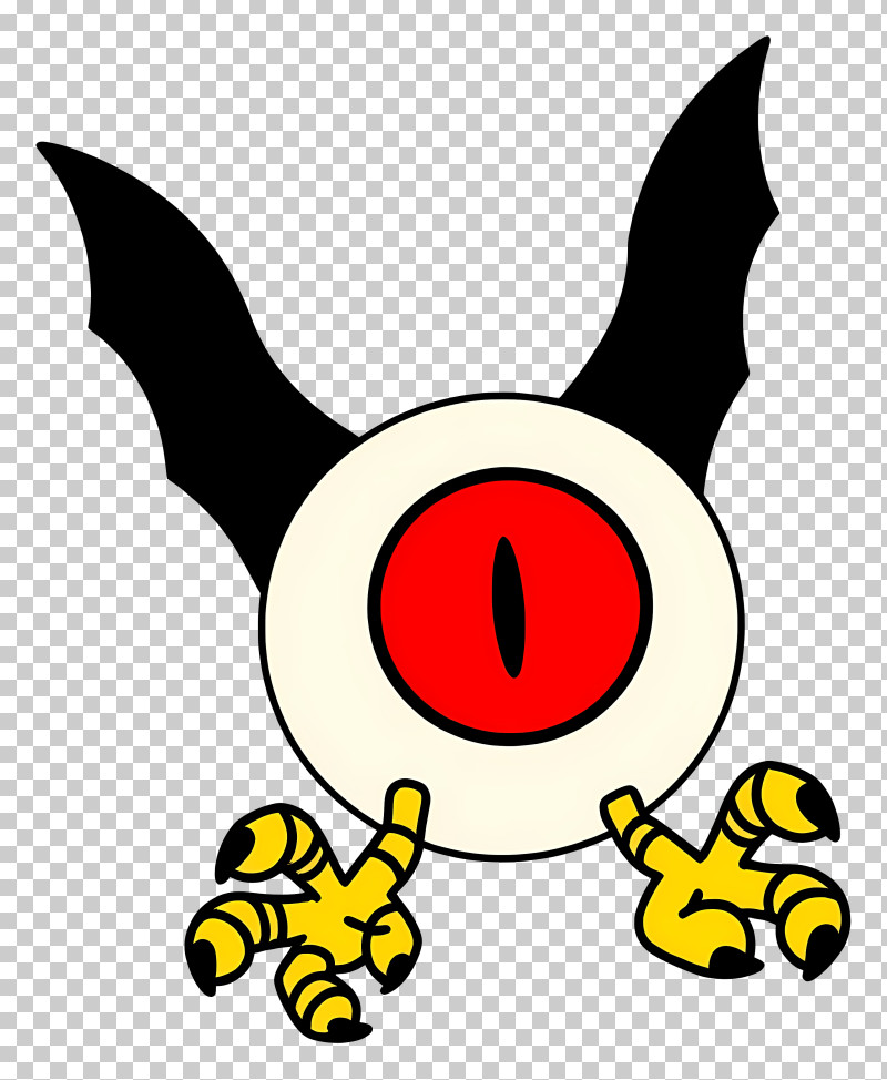 Halloween Bloody Eyeball - Mystical Flying Eye With Claws PNG