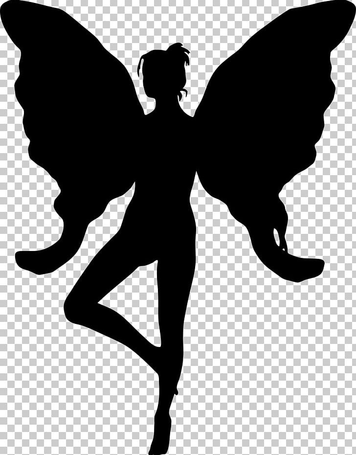 Fairy Silhouette PNG, Clipart, Black And White, Clip Art, Color, Dancer, Drawing Free PNG Download