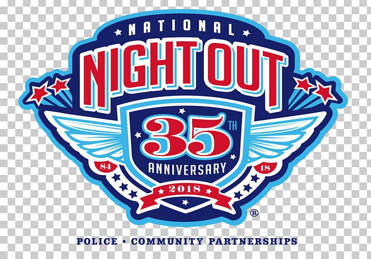 2018 National Night Out Logo Police Crime PNG, Clipart, 2018, 2018 National Night Out, Area, Brand, Crime Free PNG Download