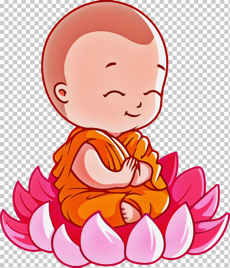 Bodhi Lotus Lotus PNG, Clipart, Bodhi Lotus, Cartoon, Cheek, Child, Happy Free PNG Download