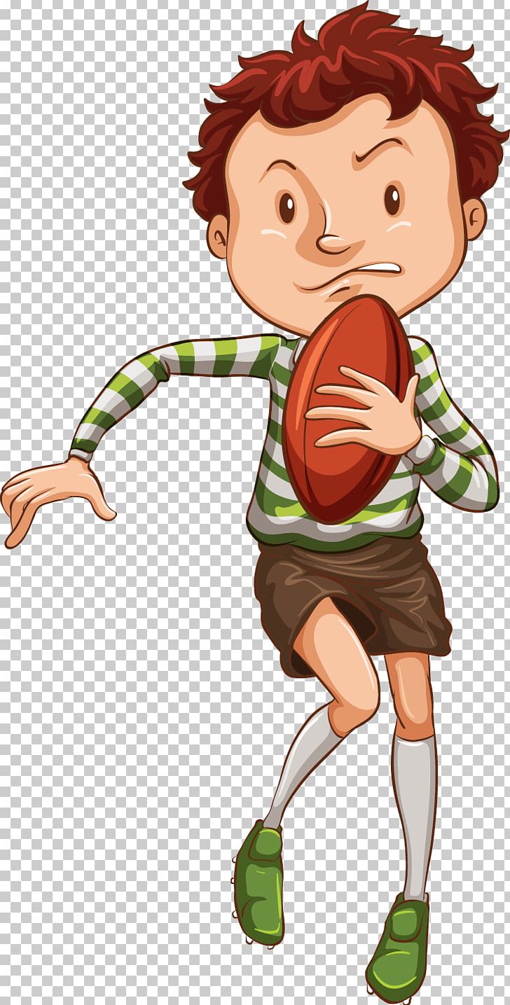 Rugby Union Drawing Illustration PNG, Clipart, Boy, Cartoon, Cartoon Student, Child, Fictional Character Free PNG Download