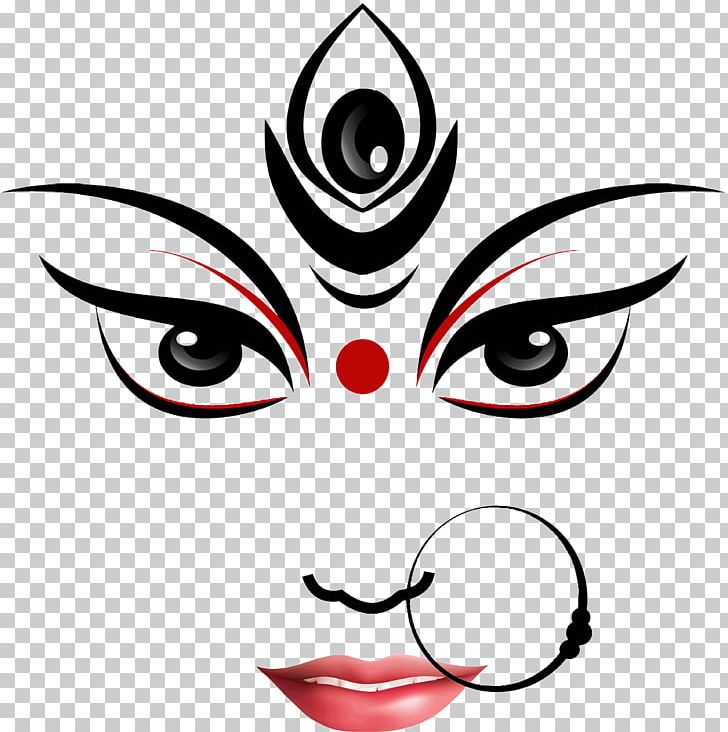Durga Puja Ganesha Kali Drawing PNG, Clipart, Art, Artwork, Black, Black And White, Cat Free PNG Download