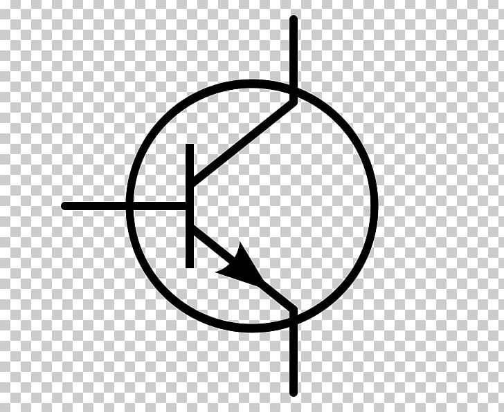 Electronic Symbol Bipolar Junction Transistor Electronic Circuit NPN PNG, Clipart, Angle, Area, Bipolar Junction Transistor, Black And White, Circle Free PNG Download