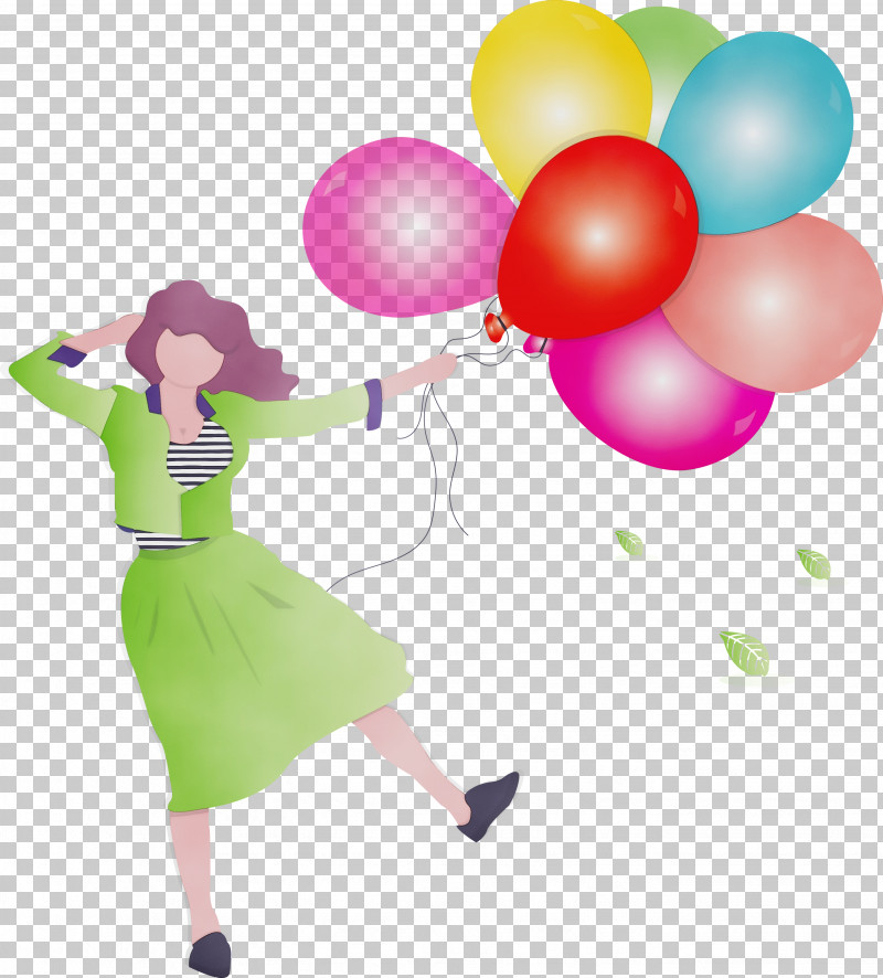 Balloon Party Supply Pink Magenta PNG, Clipart, Balloon, Girl, Happy, Magenta, Paint Free PNG Download