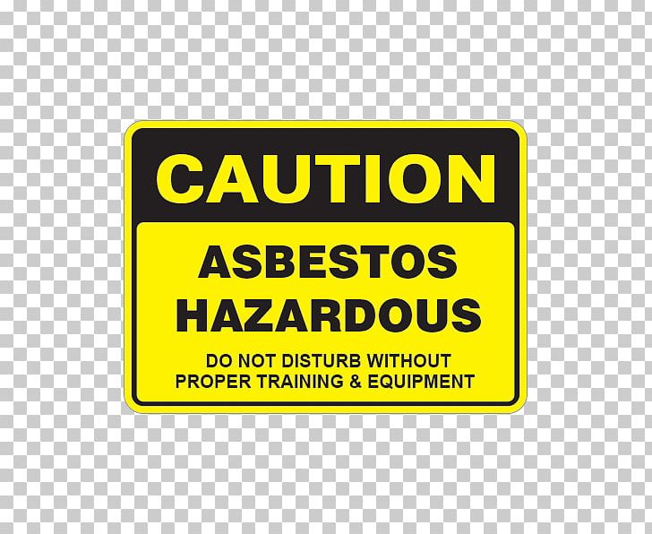 Warning Sign Asbestos Sticker Hazard Symbol PNG, Clipart, Area, Asbestos, Beware Of The Dog, Brand, Bumper Sticker Free PNG Download