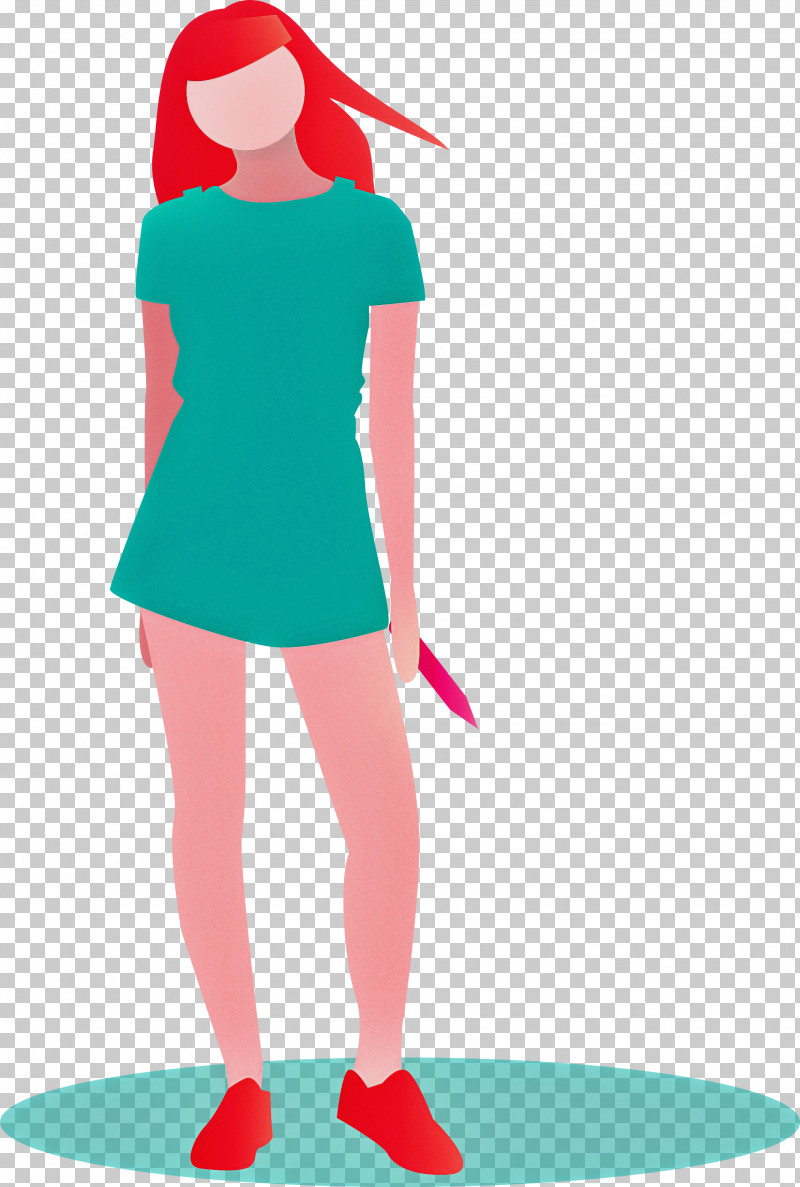 Fashion Girl PNG, Clipart, Costume, Fashion Girl, Green, Standing, Style Free PNG Download