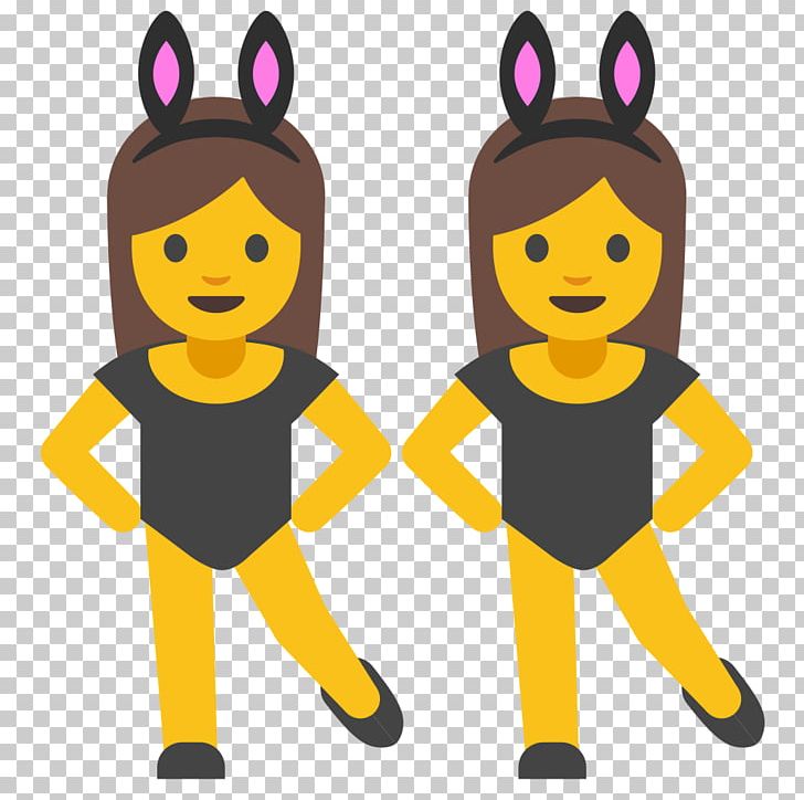 Emojipedia Emoticon Android Nougat Smiley PNG, Clipart, Android Nougat, Bunny, Bunny Ears, Cartoon, Dance Free PNG Download