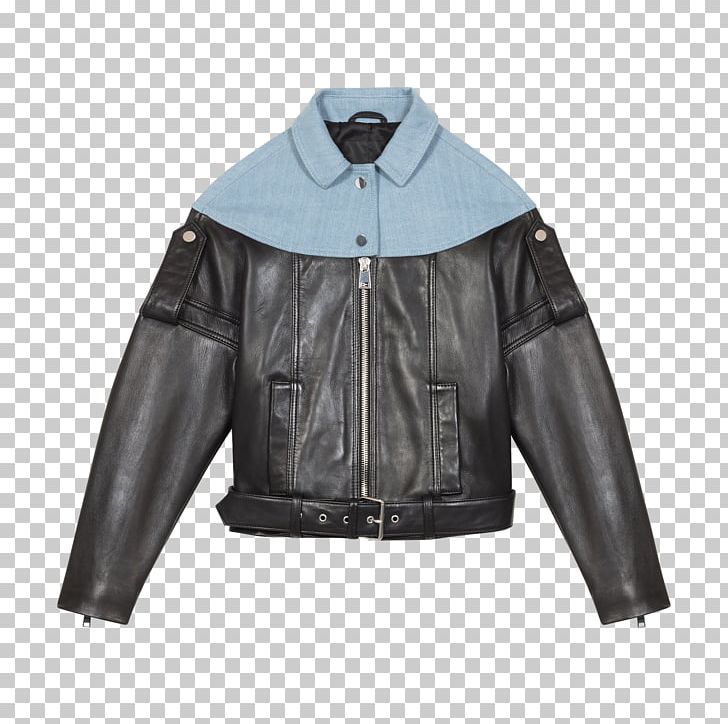 T-shirt Leather Jacket Top Collar PNG, Clipart, Button, Clothing, Coat, Collar, Denim Free PNG Download