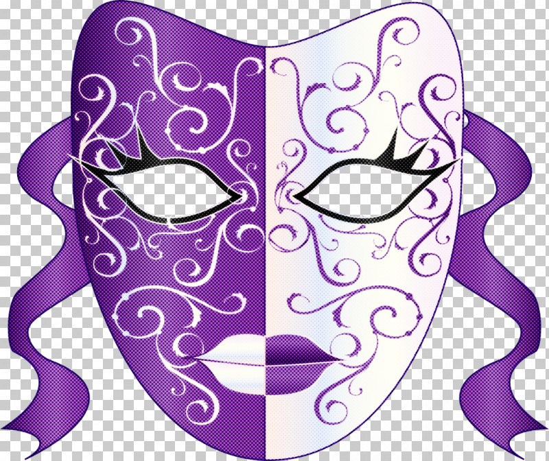 Purple Violet Head Mask Costume PNG, Clipart, Costume, Head, Mardi Gras, Mask, Masque Free PNG Download