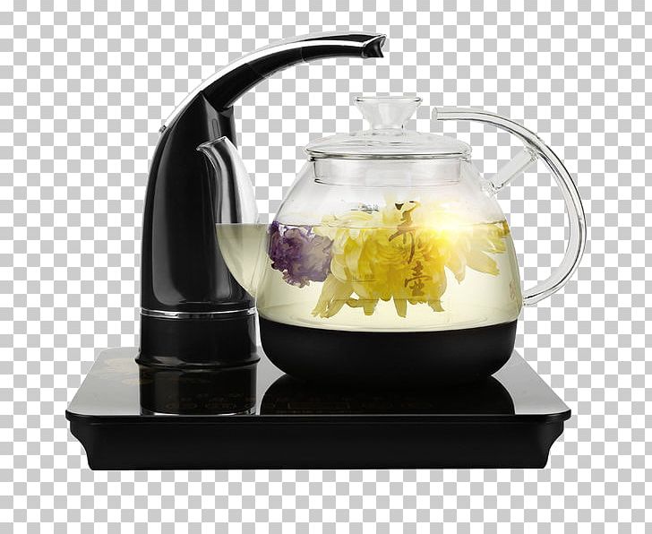 Tea Electric Kettle Electricity Electric Heating PNG, Clipart, Electric Heating, Electricity, Electric Kettle, Flower, Glass Free PNG Download