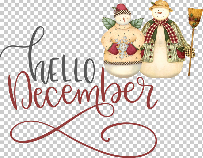 Hello December Winter December PNG, Clipart, Christmas Day, Christmas Decoration, Christmas Ornament, Christmas Tree, December Free PNG Download