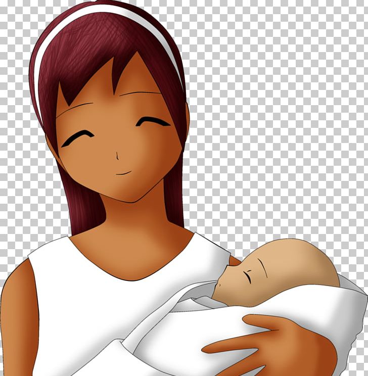 Mother Child Infant Family PNG, Clipart, Anime, Arm, Brown Hair, Cartoon, Cheek Free PNG Download