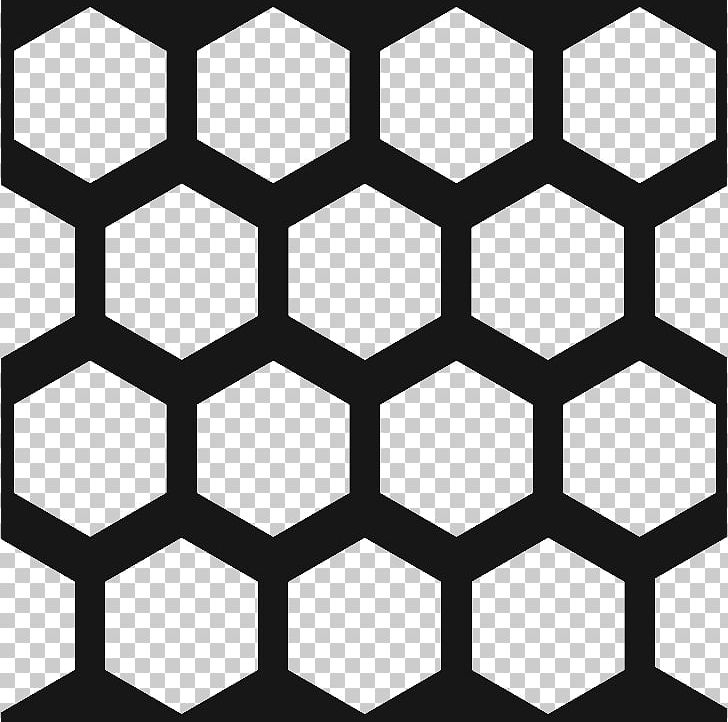 honeycomb pattern black