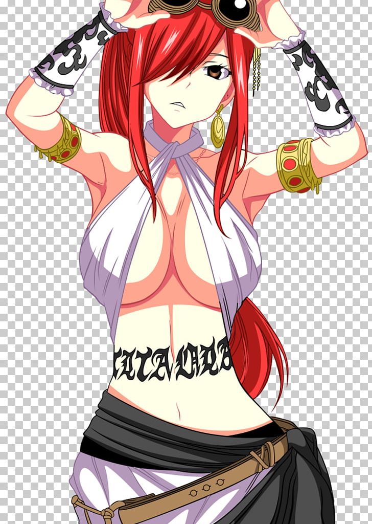 Erza Scarlet Fairy Tail Anime Art Color PNG, Clipart, Anime, Art, Black Hair, Brown Hair, Cartoon Free PNG Download