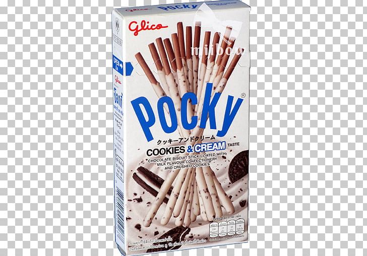 Pocky Cookies And Cream Biscuits Ezaki Glico Co. PNG, Clipart, Asian Supermarket, Biscuit, Biscuits, Chocolate, Confectionery Free PNG Download
