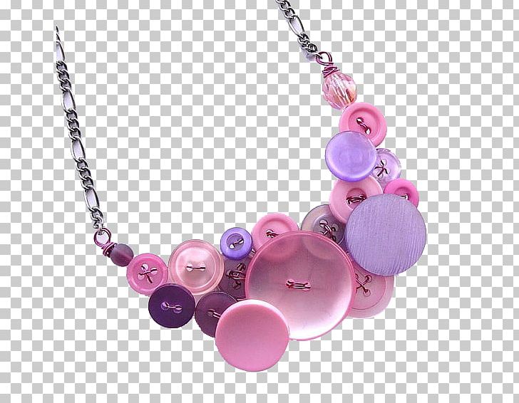 Necklace Button Pink Rhinestone Snap Fastener PNG, Clipart, Bead, Button, Buttons, Chain, Clothing Free PNG Download