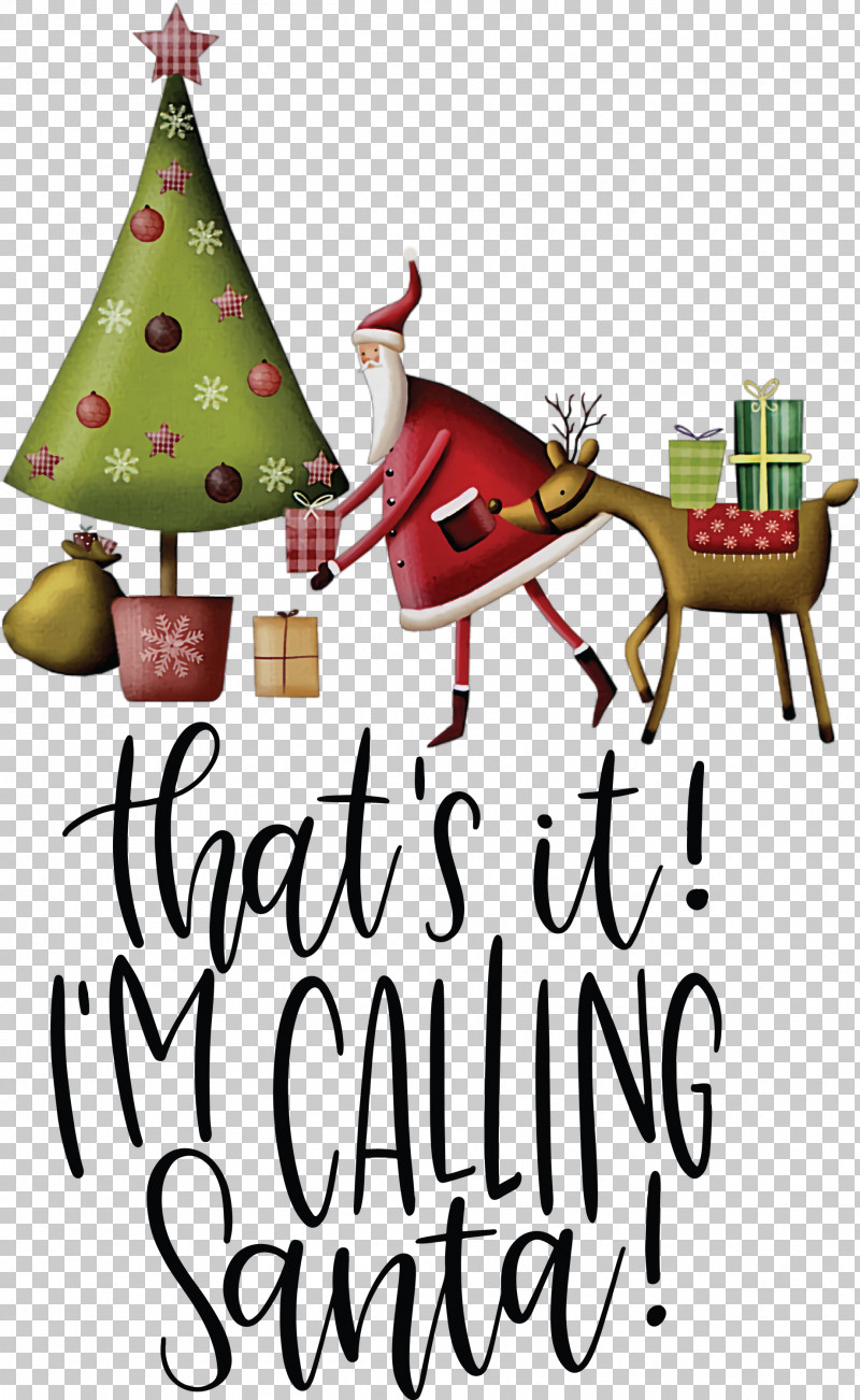 Calling Santa Santa Christmas PNG, Clipart, Calling Santa, Christmas, Christmas Day, Christmas Decoration, Christmas Ornament Free PNG Download