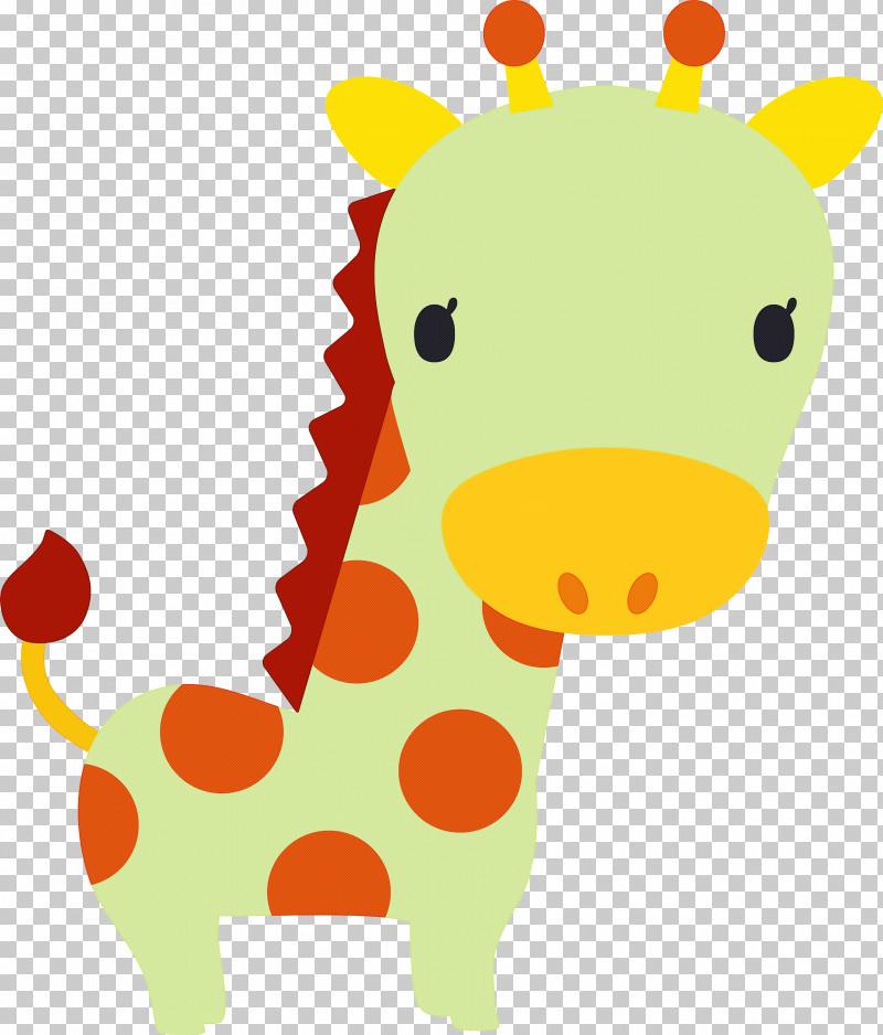 Giraffe Giraffidae Yellow Cartoon Animal Figure PNG, Clipart, Animal Figure, Cartoon, Giraffe, Giraffidae, Sticker Free PNG Download