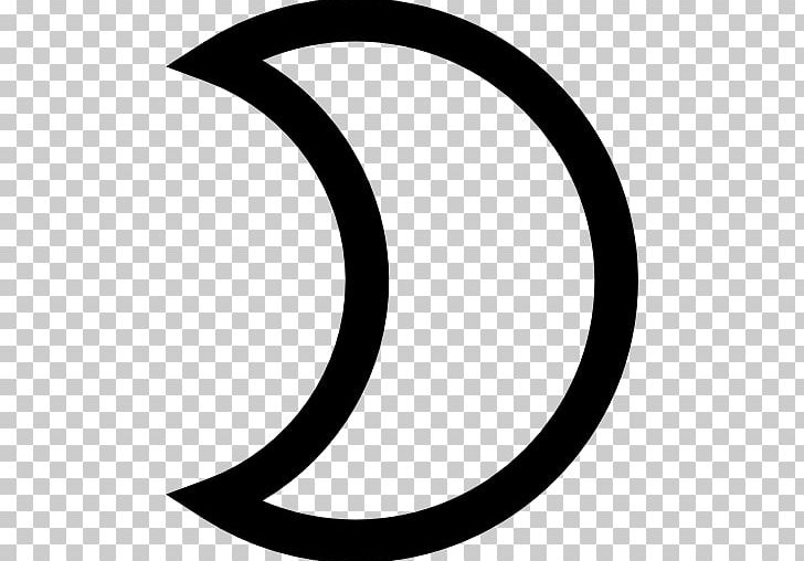 Crescent Circle Lunar Phase Moon PNG, Clipart, Area, Black, Black And White, Circle, Computer Icons Free PNG Download