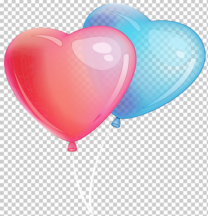 Balloon Heart Pink Party Supply Turquoise PNG, Clipart, Balloon, Heart, Love, Magenta, Paint Free PNG Download