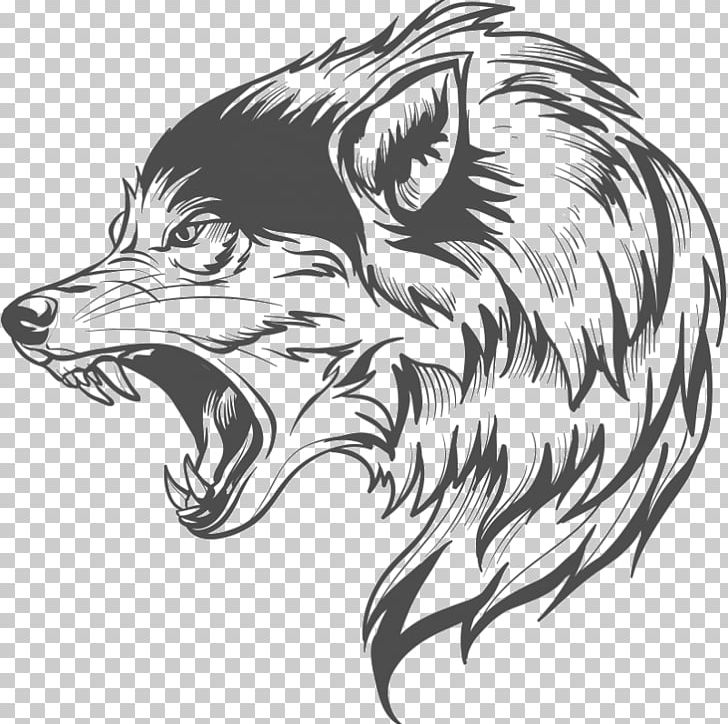 Gray Wolf Drawing PNG, Clipart, Animal, Artwork, Beak, Black And White, Black Wolf Free PNG Download