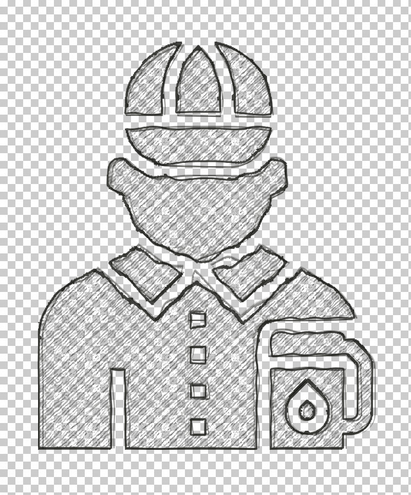 Jobs And Occupations Icon Gas Station Attendant Icon PNG, Clipart, Coloring Book, Gas Station Attendant Icon, Jobs And Occupations Icon, Line Art Free PNG Download