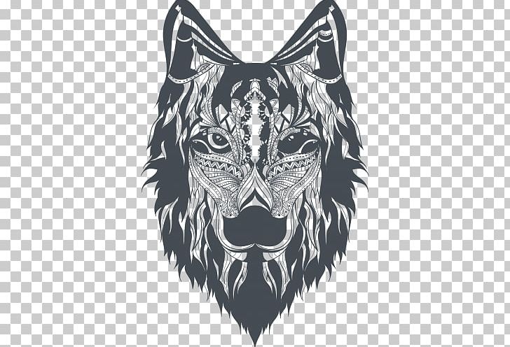 Gray Wolf Printmaking T-shirt Screen Printing PNG, Clipart, Big Cats, Black, Black And White, Carnivoran, Cat Like Mammal Free PNG Download