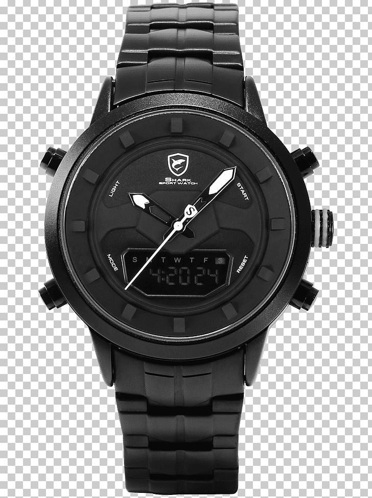 SHARK Sport Watch Quartz Clock Movement Chronograph PNG, Clipart, Accessories, Black, Bracelet, Brand, Clock Free PNG Download