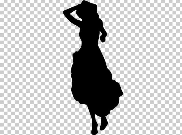 Silhouette Dress Woman PNG, Clipart, Animals, Arm, Black, Black And White, Clip Art Free PNG Download