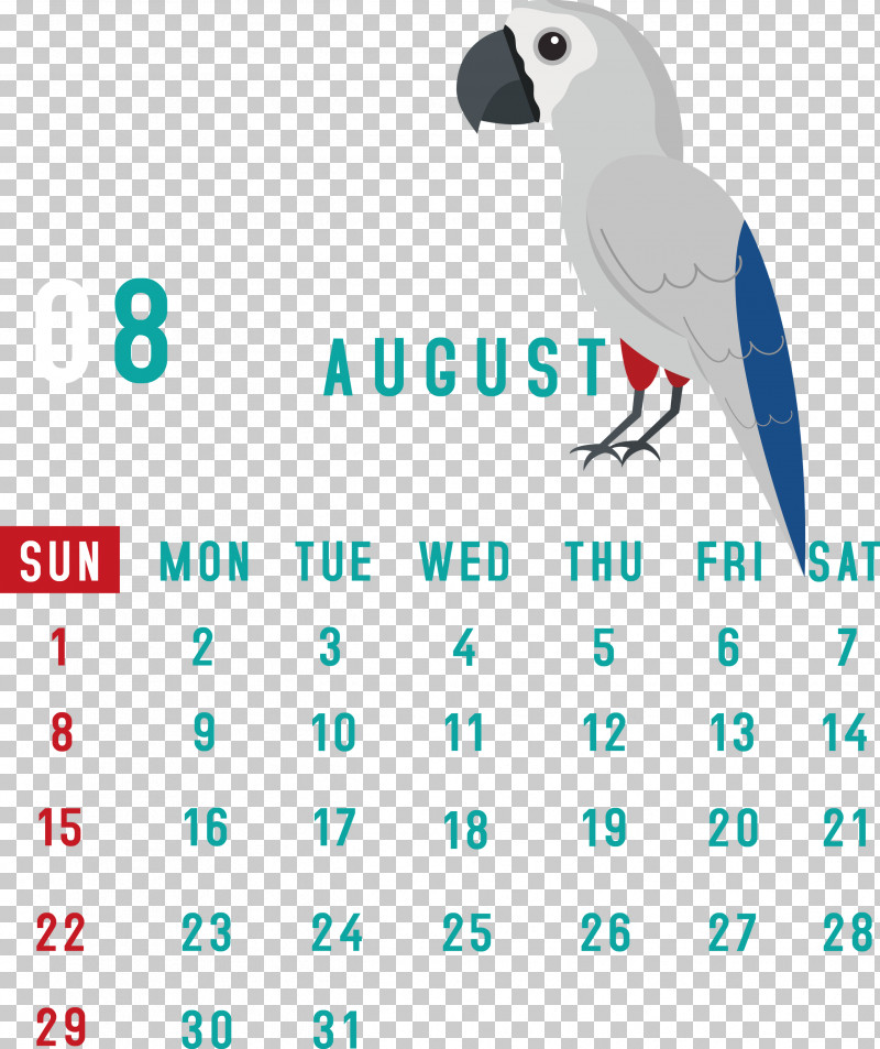 August 2021 Calendar August Calendar 2021 Calendar PNG, Clipart, 2021 Calendar, Beak, Birds, Calendar System, Geometry Free PNG Download