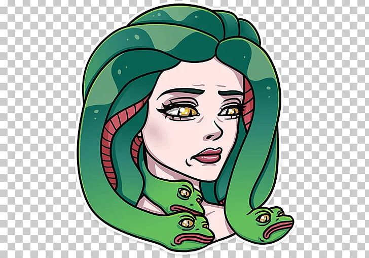 Medusa Jellyfish Gorgon Telegram Sticker PNG, Clipart, Art, Communication, Face, Fictional Character, Gorgon Free PNG Download