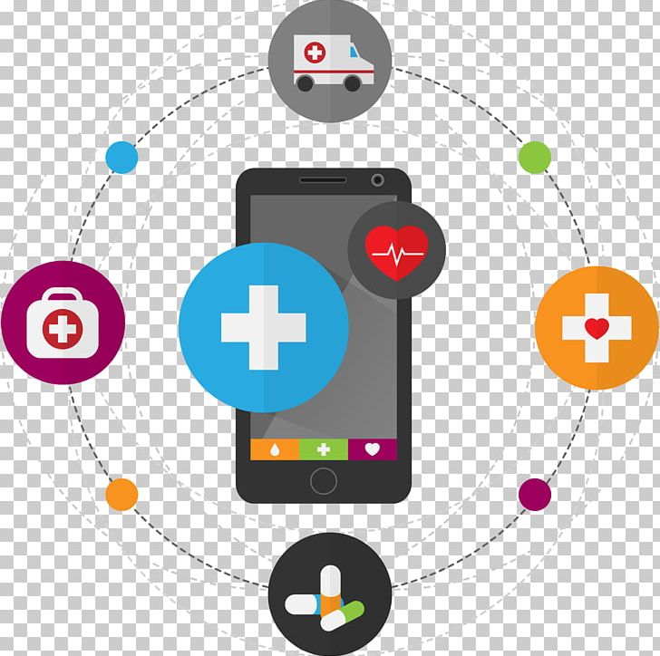Health Care MHealth Mobile App Development Healthcare Industry PNG, Clipart, Brand, Circle, Communication, Electronics, Electronics Accessory Free PNG Download