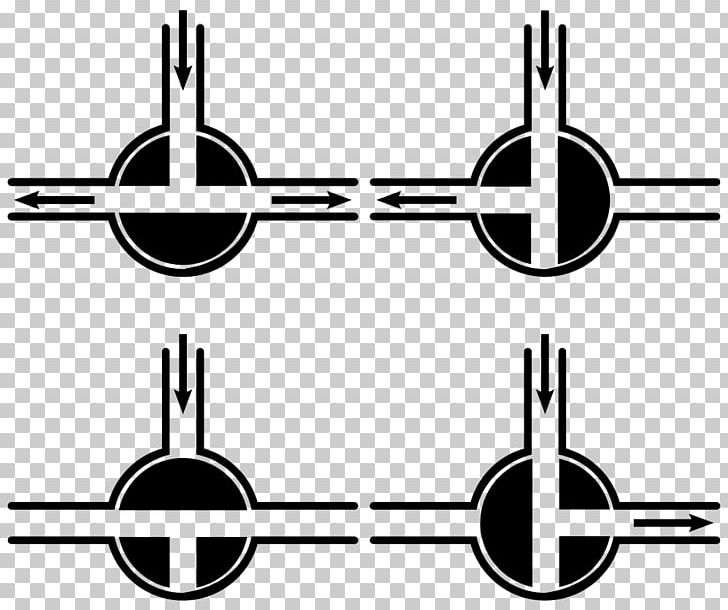 Ball Valve Four-way Valve Plug Valve Valve Seat PNG, Clipart, Angle, Ball Valve, Black, Black And White, Circle Free PNG Download