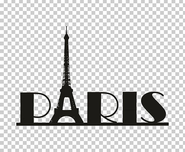 Eiffel Tower Wall Decal PNG, Clipart, Black And White, Brand, Decal, Desktop Wallpaper, Drawing Free PNG Download