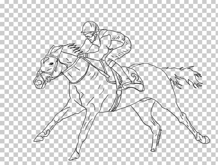 horse racing coloring pages