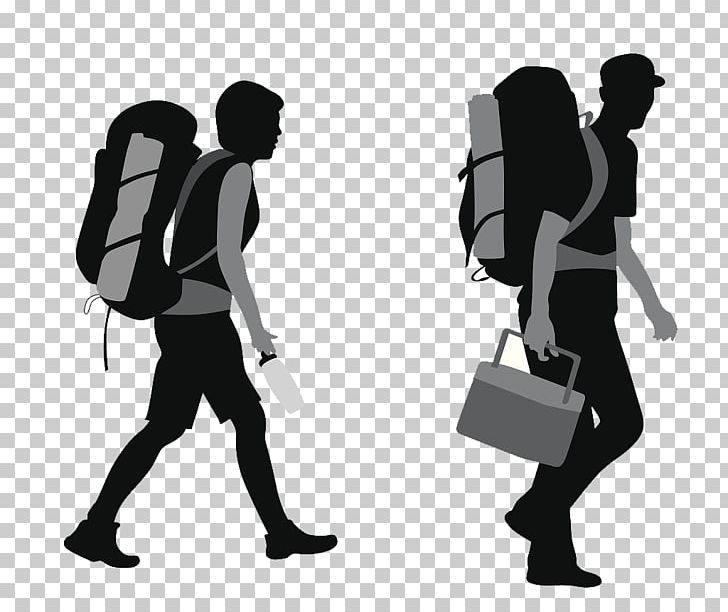 Backpacking Silhouette PNG, Clipart, Backpack, City Silhouette, Clothing, Communication, Euclidean Vector Free PNG Download