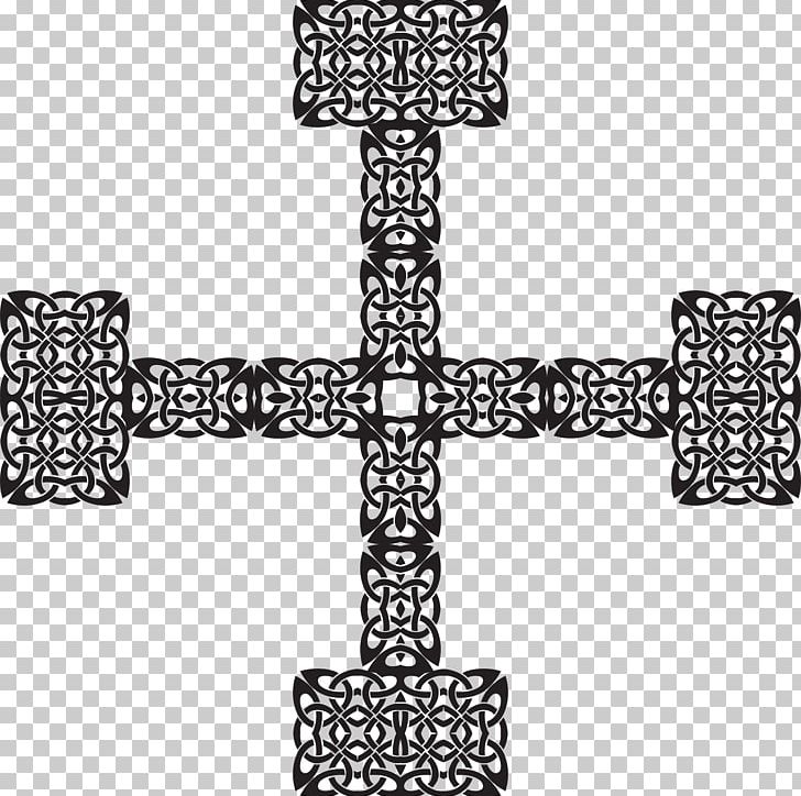 Celtic Cross Celtic Knot Cross Of Saint James PNG, Clipart, Black, Black And White, Body Jewelry, Celtic, Celtic Cross Free PNG Download