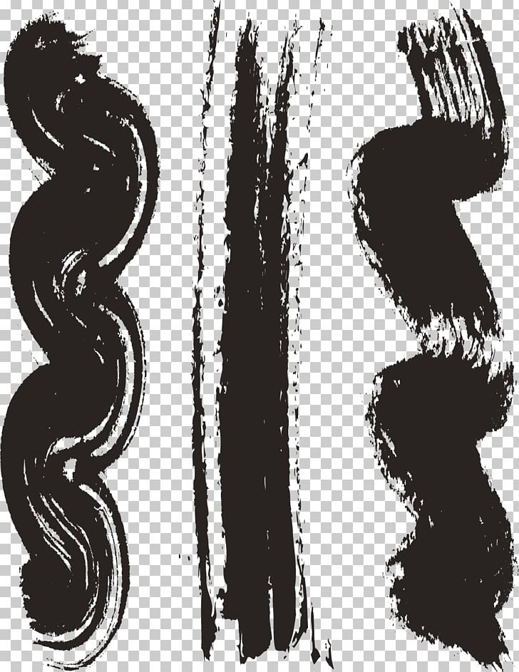Chinese Calligraphy Ink Brush PNG, Clipart, Adobe Illustrator, Art, Black And White, Brush, Brushes Free PNG Download