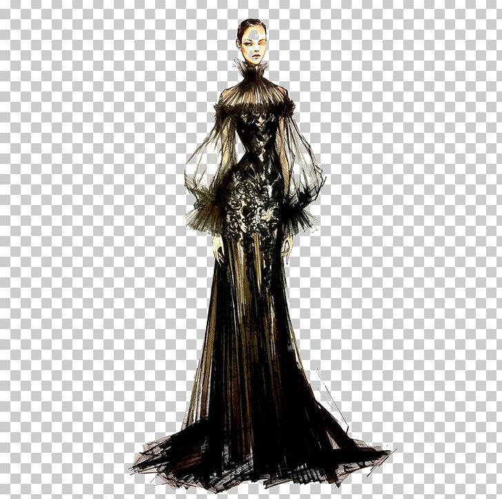 Fashion Illustration Drawing Croquis Haute Couture PNG, Clipart, Alexander Mcqueen, Black, Black Dress, Business Woman, Clothing Free PNG Download