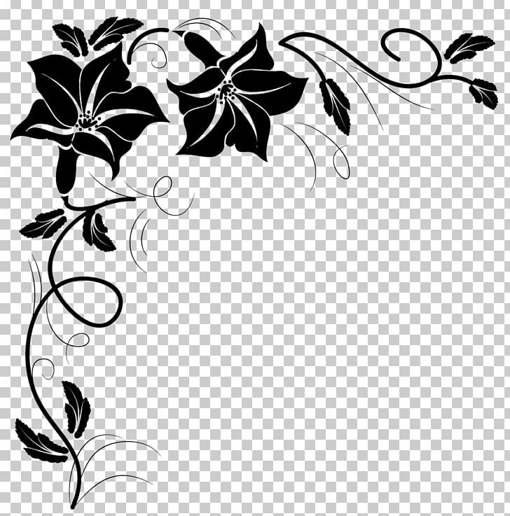Floral Design Black And White PNG, Clipart, Black, Black And White, Branch, Butterfly, Computer Wallpaper Free PNG Download