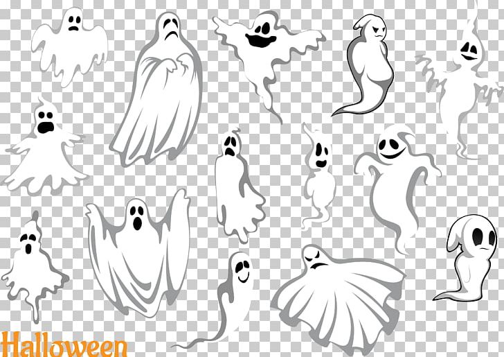 Ghost Yūrei PNG, Clipart, Bird, Black And White, Cartoon, Download, Drawing Free PNG Download