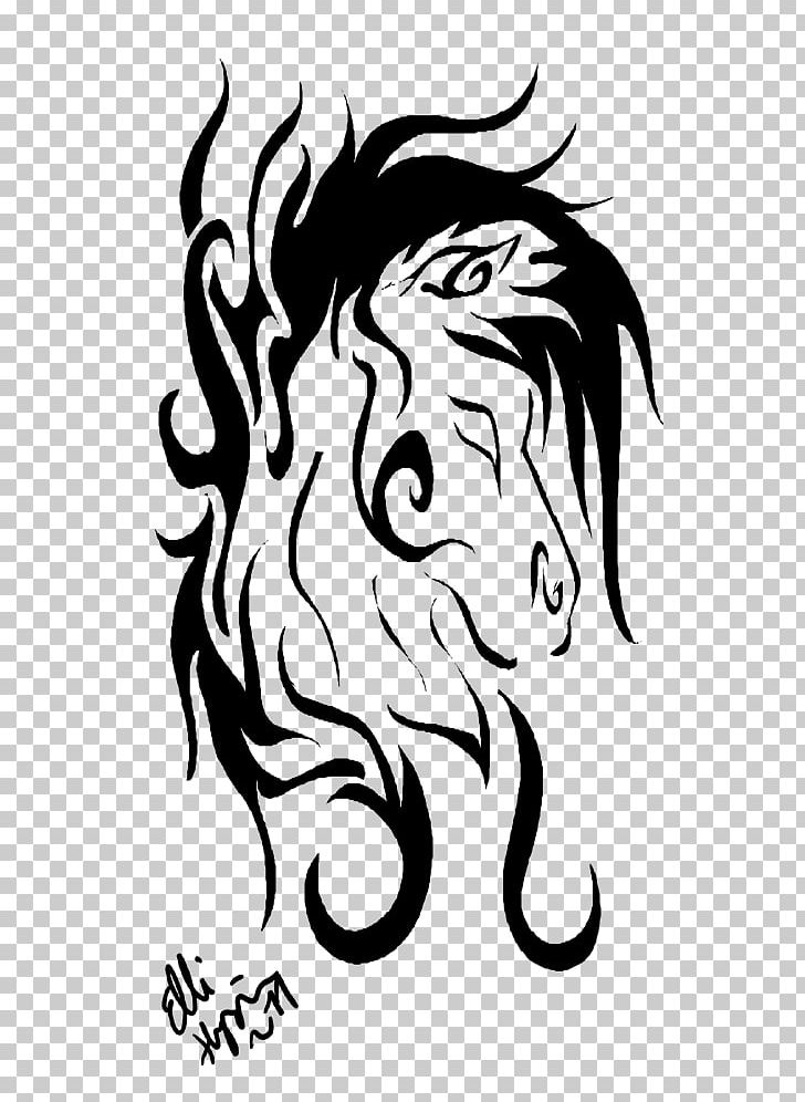 Horse Tattoo Visual Arts PNG, Clipart, Art, Big Cats, Black, Black And White, Carnivoran Free PNG Download