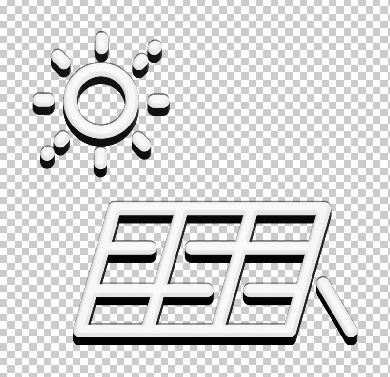 Solar Energy Icon Solar Panel Icon Ecology Elements Icon PNG, Clipart, Black, Black And White, Geometry, Line, Logo Free PNG Download