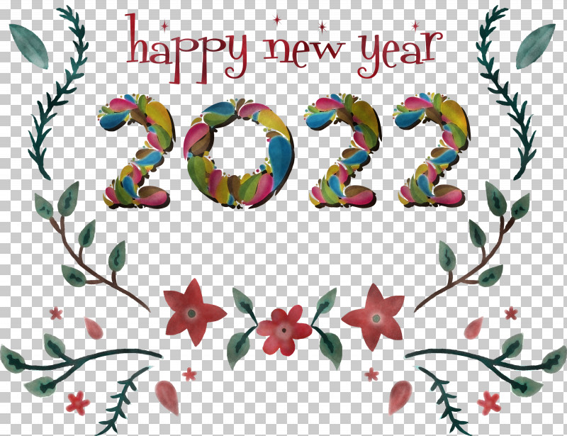 2022 Happy New Year 2022 Happy New Year PNG, Clipart, Bauble, Christmas Day, Drawing, Floral Design, Flower Free PNG Download