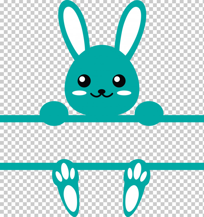 Bunny Frame Easter Day PNG, Clipart, Aqua, Blue, Bunny Frame, Cartoon, Circle Free PNG Download