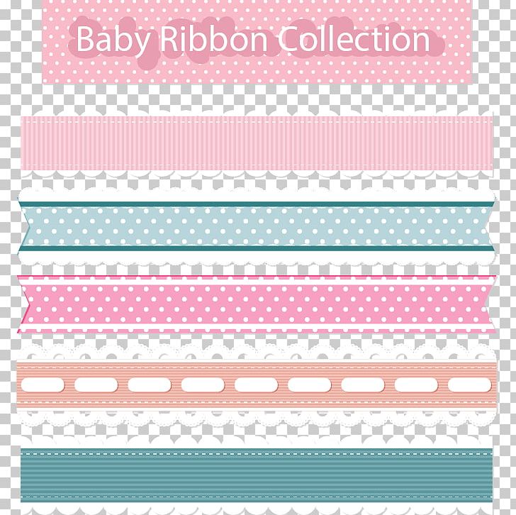 Paper Ribbon Pink Lace PNG, Clipart, Cute Ribbon Border, Decorative Patterns, Design, Encapsulated Postscript, Font Free PNG Download
