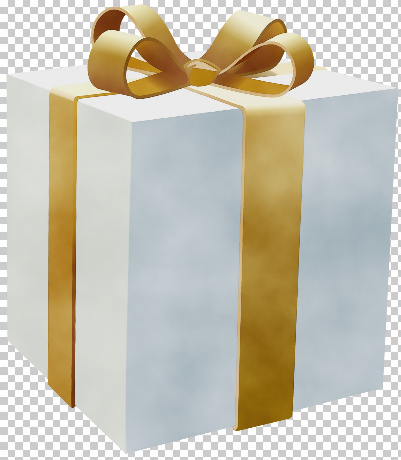 Ribbon Yellow Present Box Gift Wrapping PNG, Clipart, Box, Gift Wrapping, Material Property, Packaging And Labeling, Paint Free PNG Download