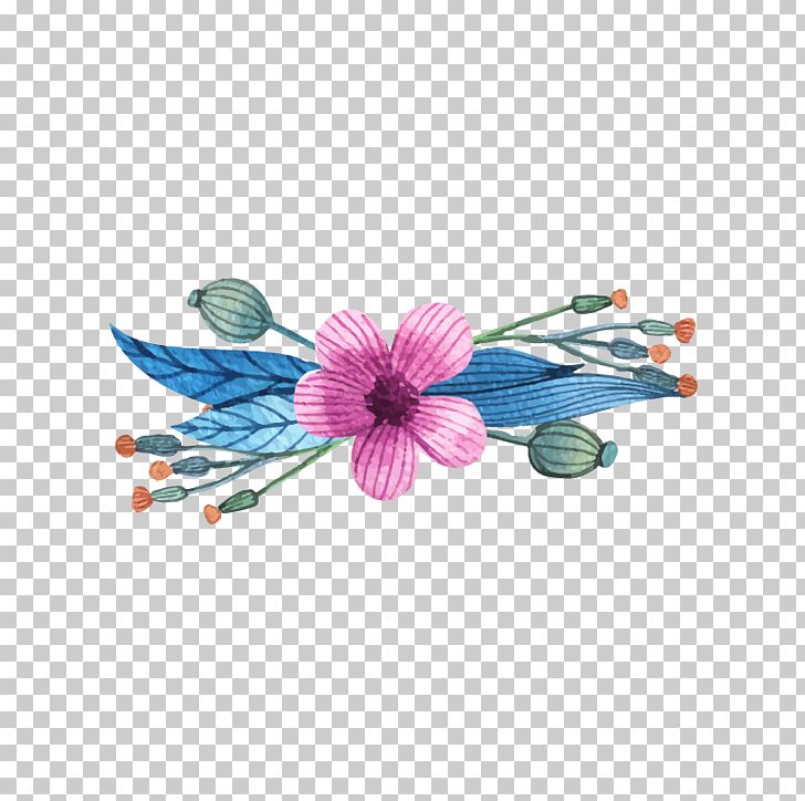 Flower Wreath Watercolor Painting Euclidean Drawing PNG, Clipart, Blue Flowers, Bouquet, Bouquet Of Flowers, Bouquet Vector, Color Free PNG Download